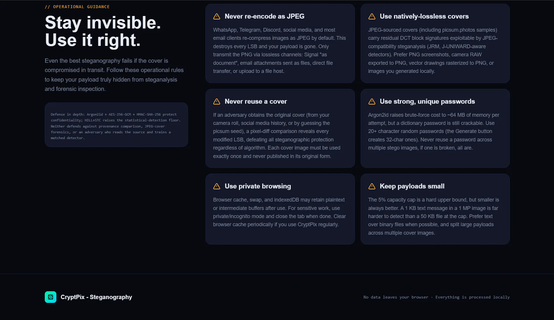 CryptPix–Cryptographic & Steganographic gallery image