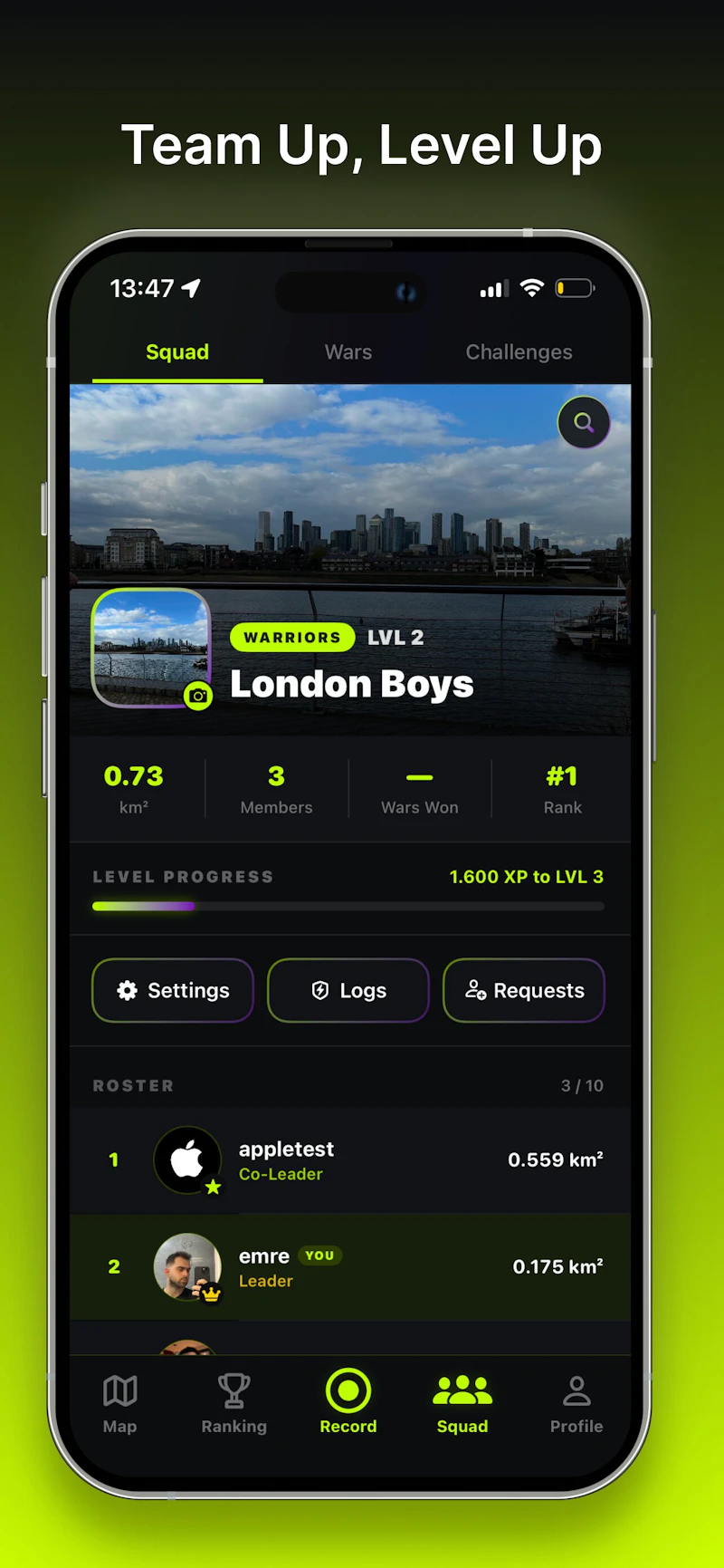 Wibto — Claim Your City. Run. Conquer. screenshot 2