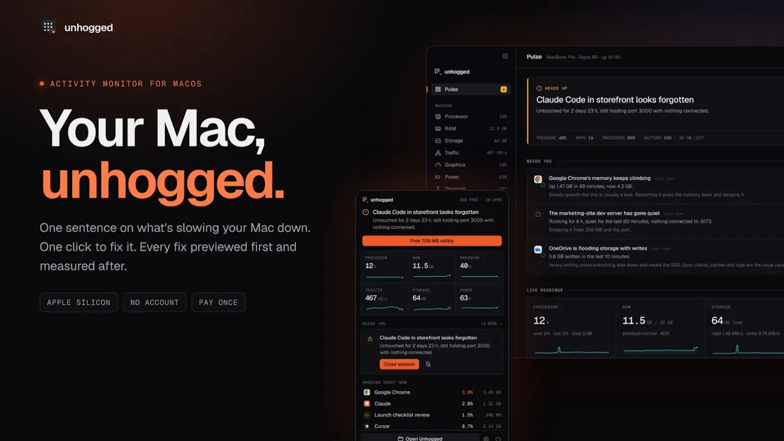 Unhogged screenshot 1 (video preview)
