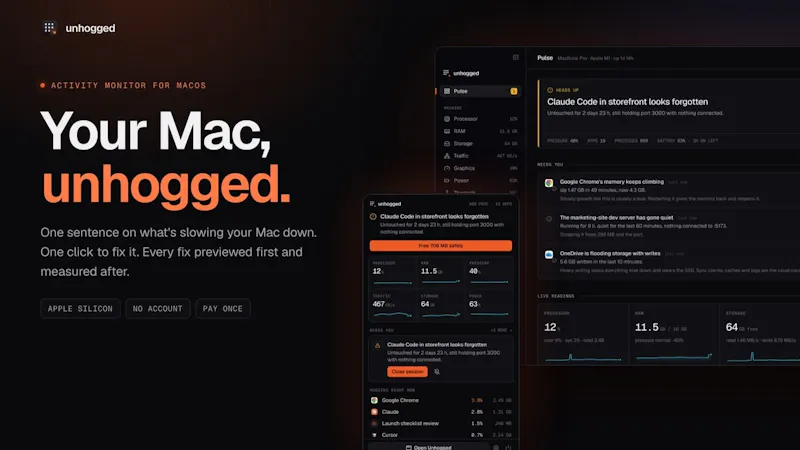Unhogged screenshot 1 (video preview)
