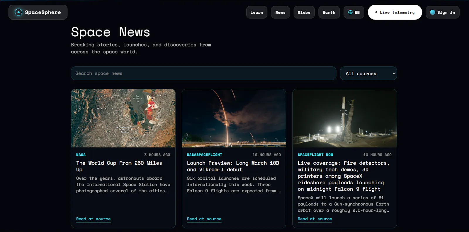 SpaceSphere screenshot 1