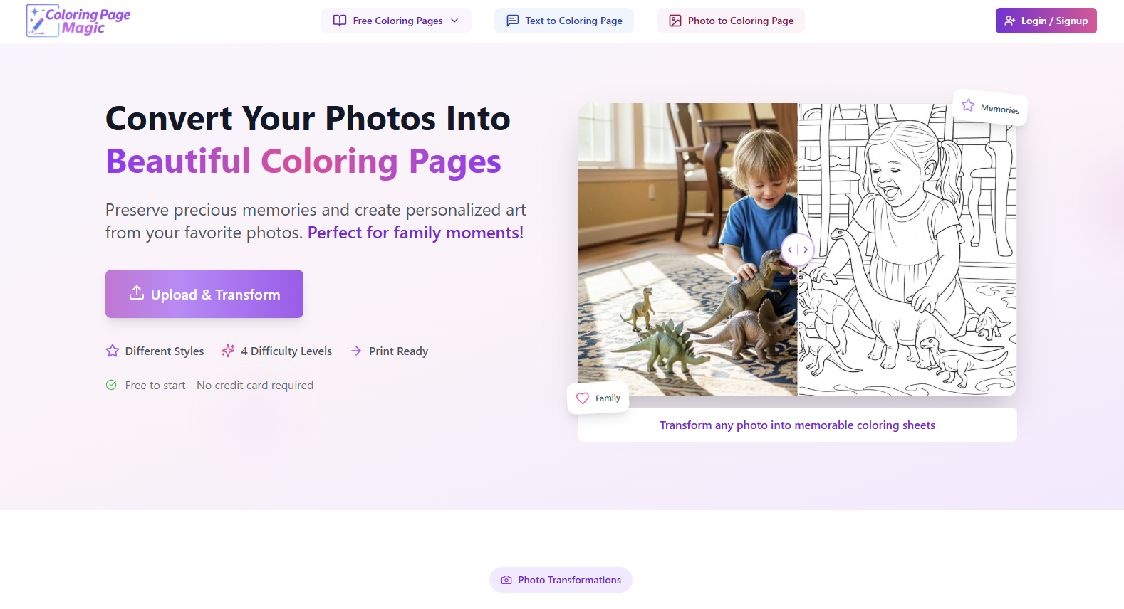 Coloring Page Magic - Screenshot 2 showing product features and functionality