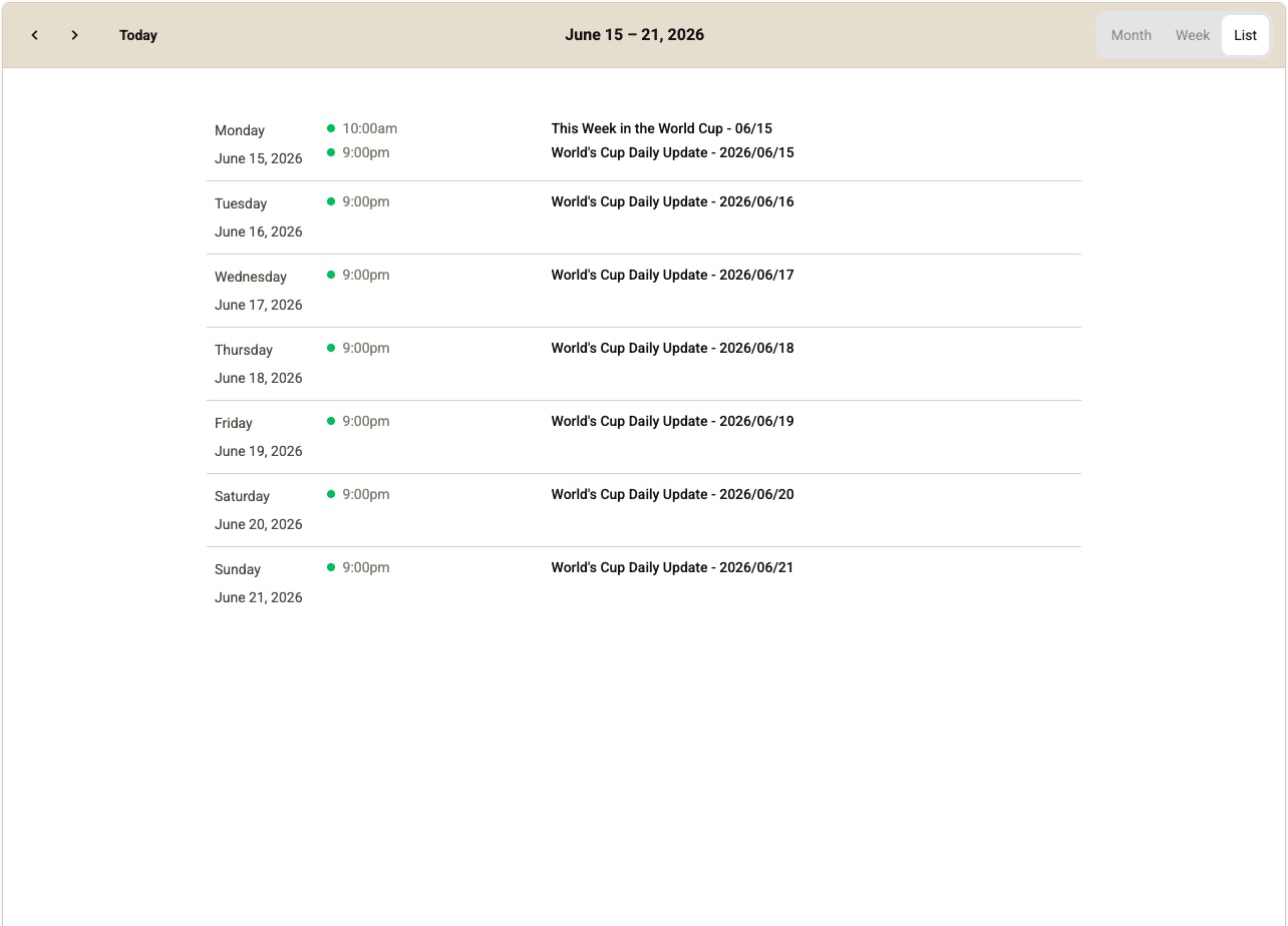 LiveScheduler gallery image