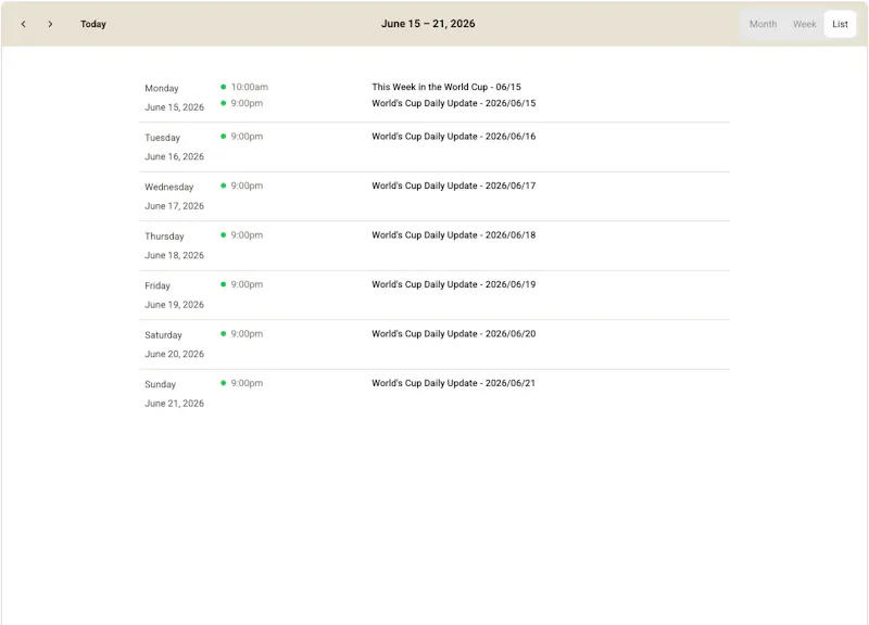 LiveScheduler screenshot 3