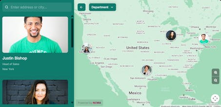 No Code Map App gallery image