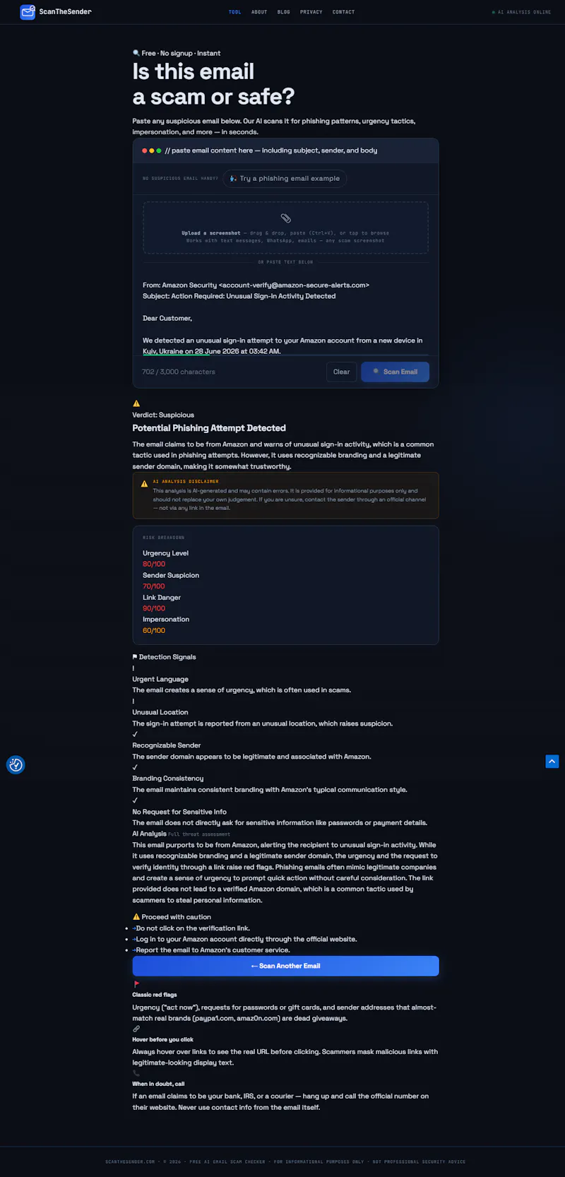 scanthesender.com screenshot 3