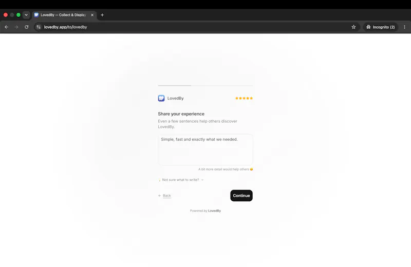LovedBy screenshot 3