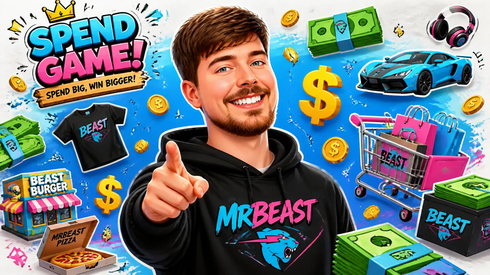 TheGameGloble - Spend Mr Beast Money screenshot 1