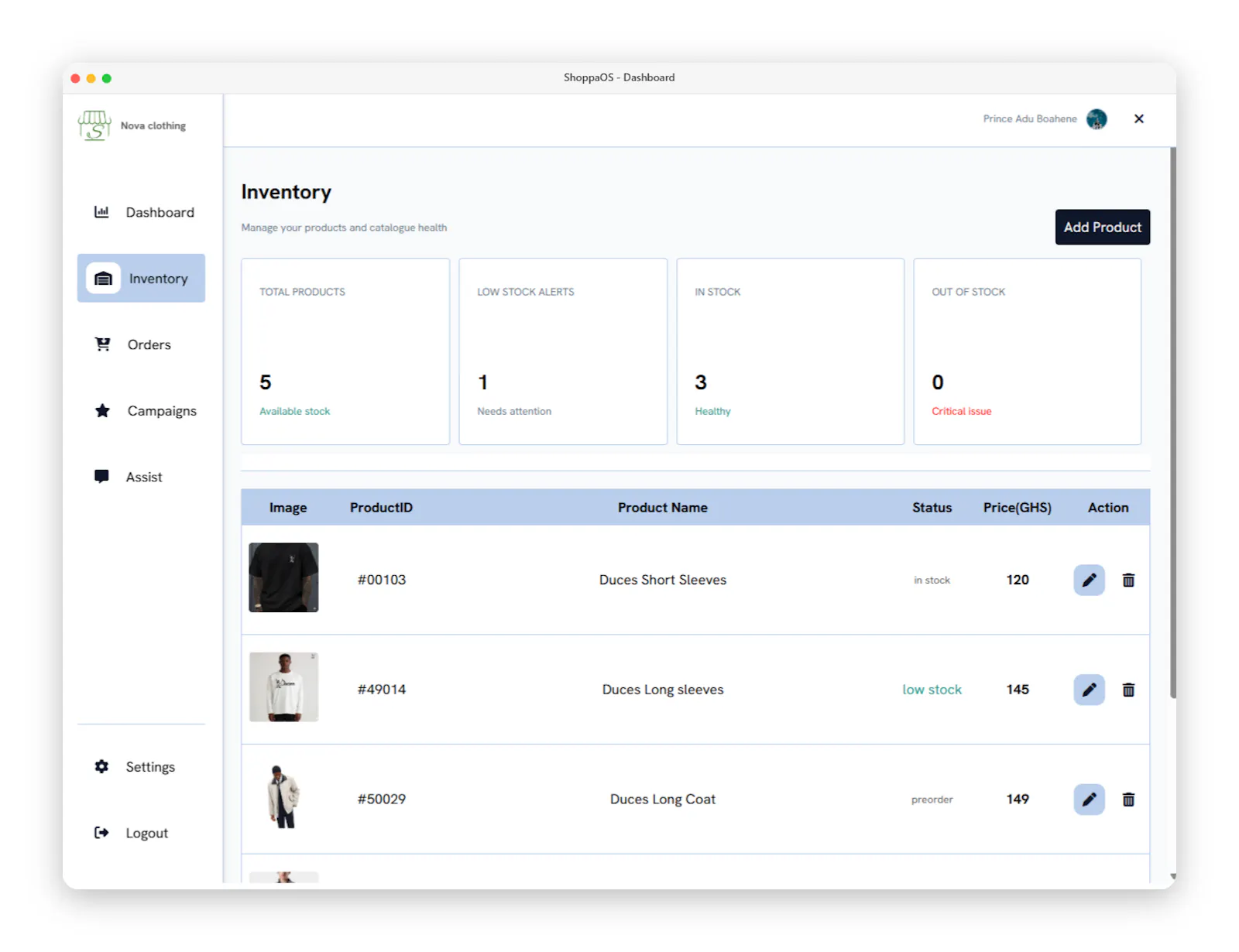 ShoppaOS screenshot 2