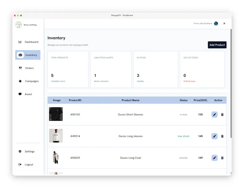 ShoppaOS screenshot 2