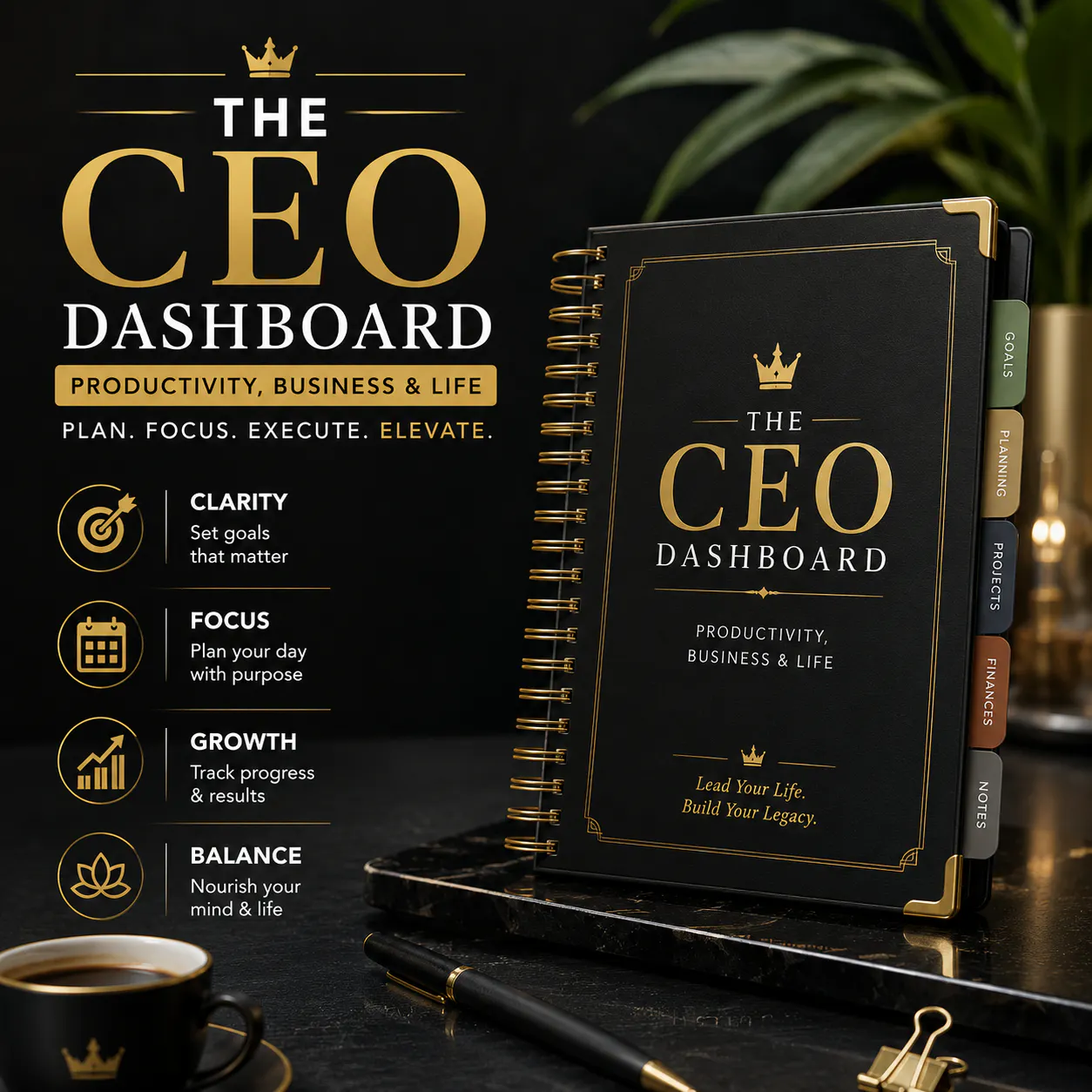The CEO Notion Dashboard | Productivity gallery image