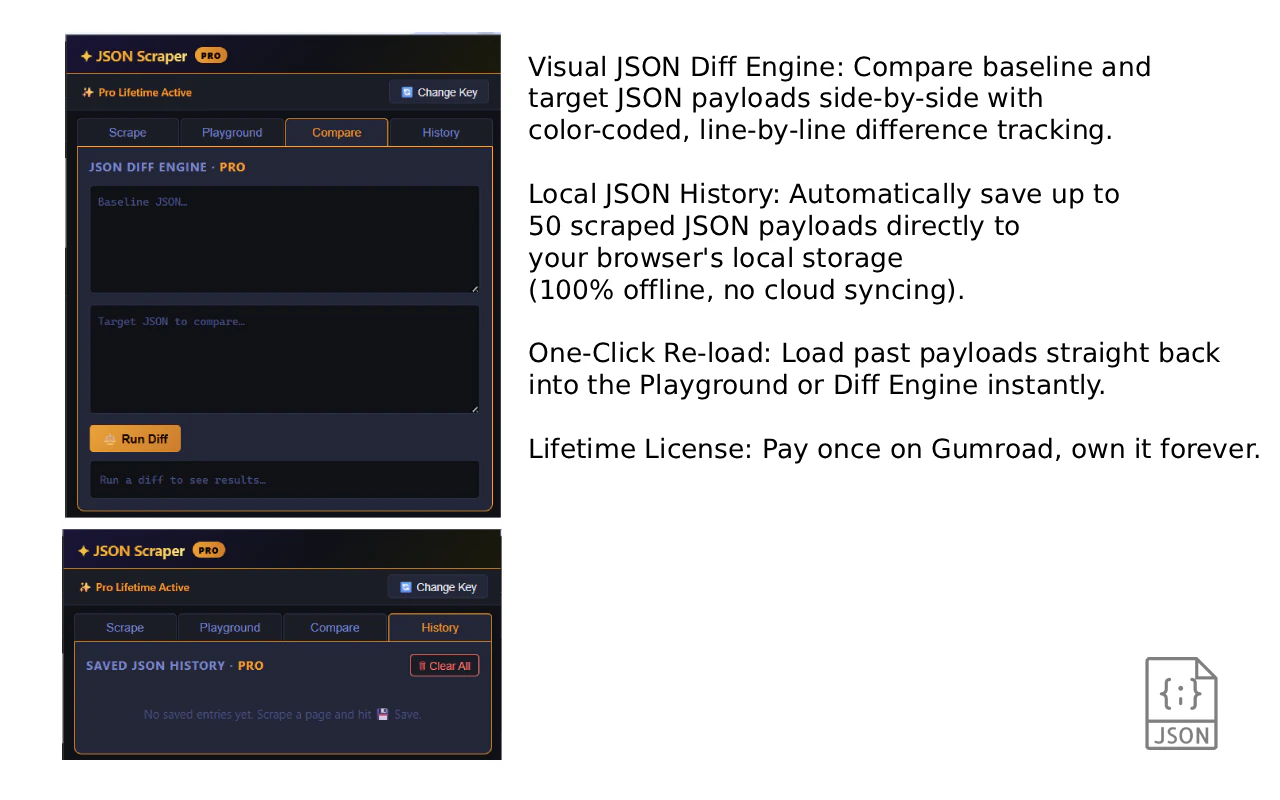 JSON Scraper & Playground 截图 4