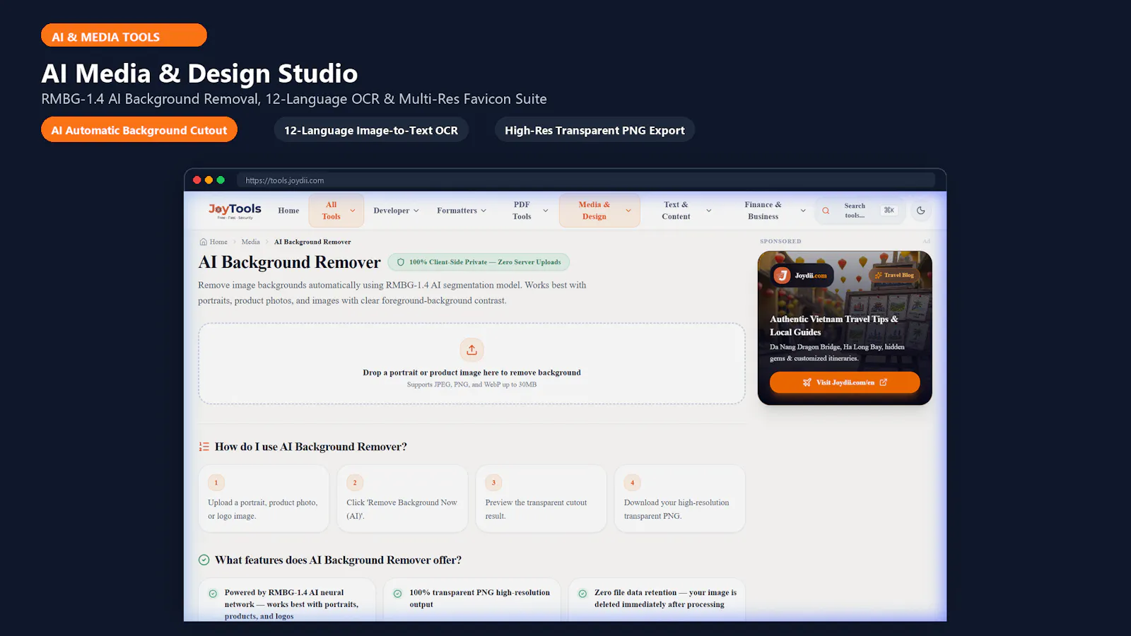 JoyTools — Free Online Developer Tools screenshot 4