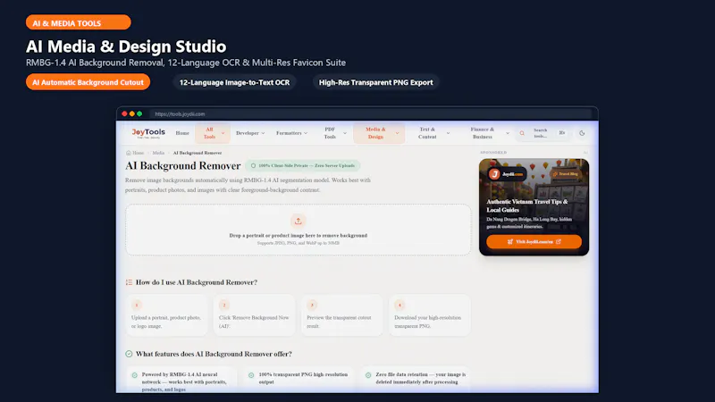 JoyTools — Free Online Developer Tools screenshot 4