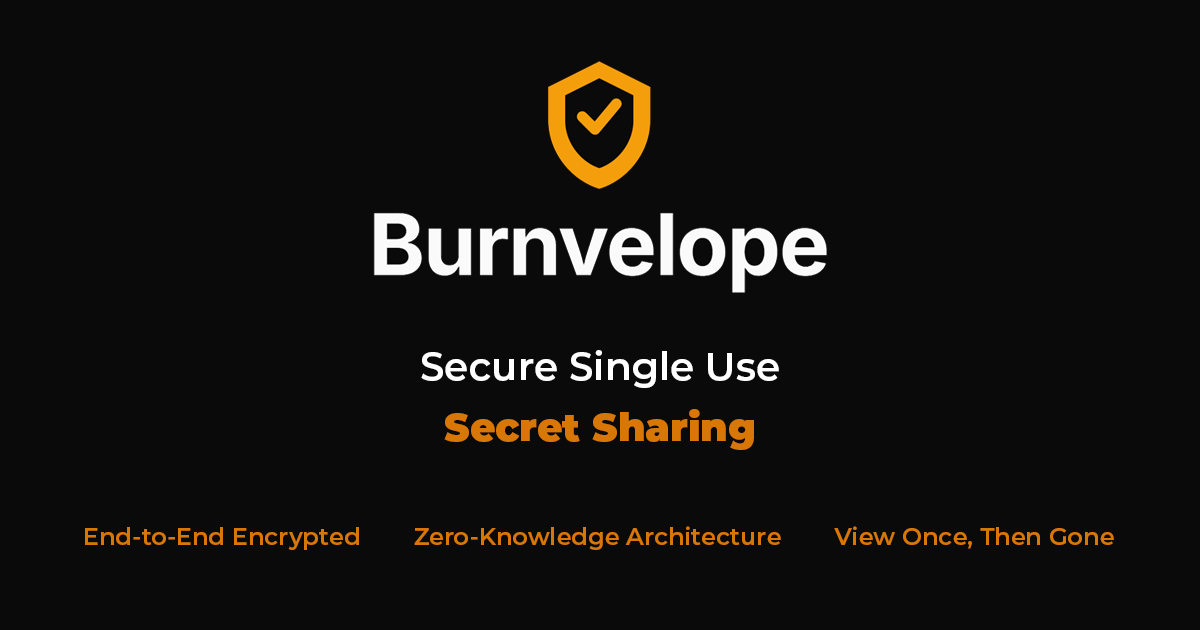 Burnvelope gallery image