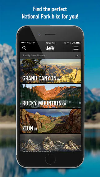 REI - National Parks Guide & Maps app