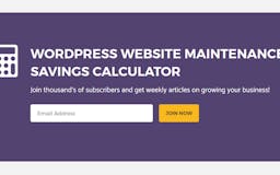 WordPress Website Maintenance Savings Calculator media 3