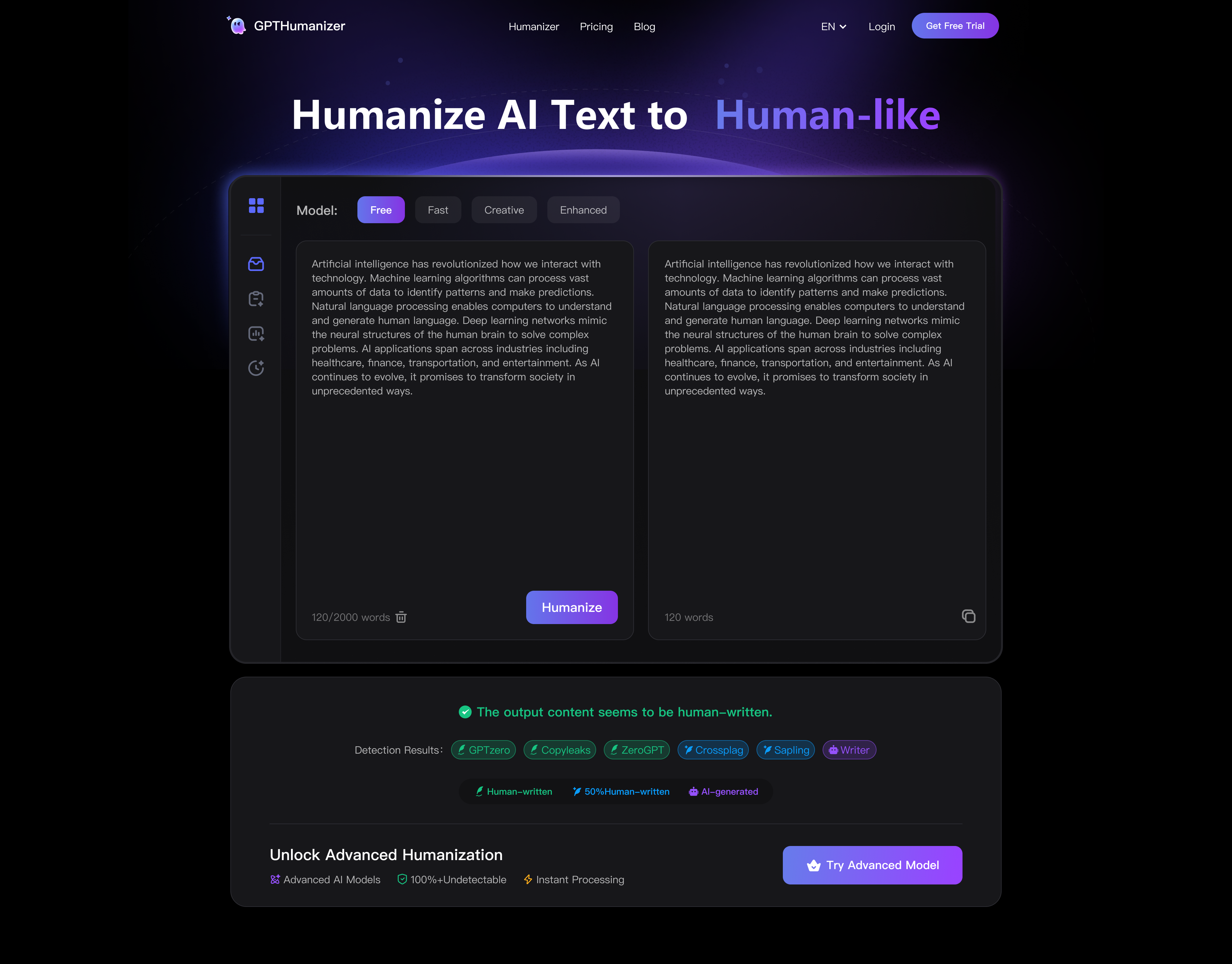 GPTHumanizer gallery image