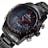 NAVIFORCE brand Full Steel Quartz Clock LED Digital Army Military Sport watch