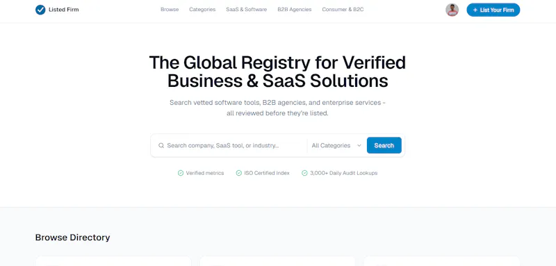 Listed Firm screenshot 2