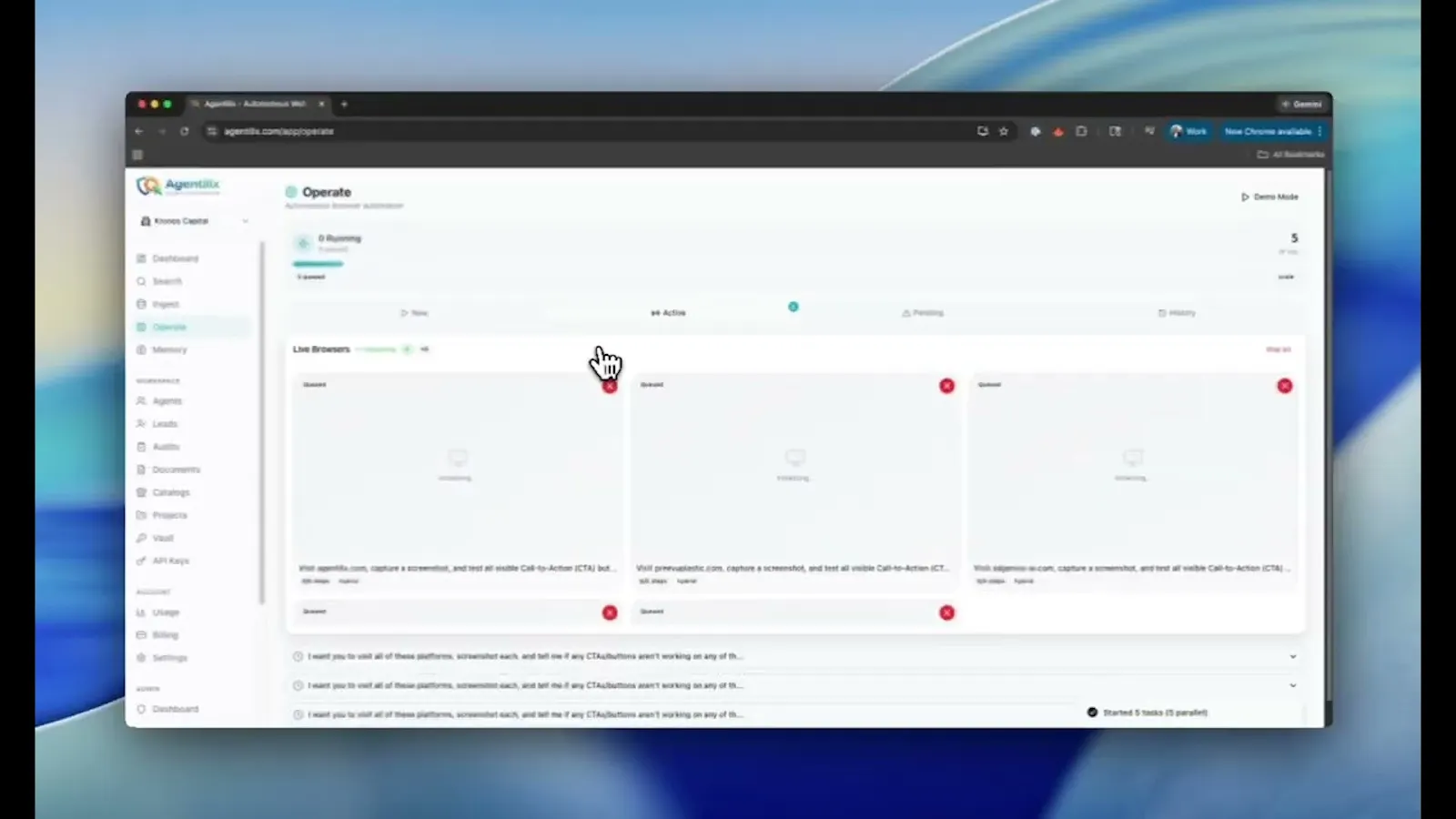 Agentilix screenshot 1 (video preview)