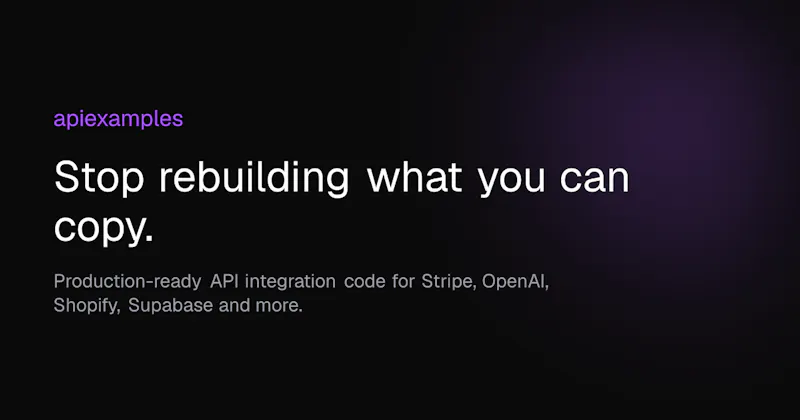 apiexamples screenshot 1