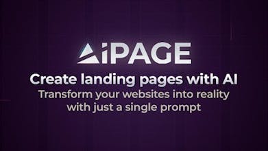 Logotipo de AIPage.dev: Descubre tu negocio al mundo con nuestra generadora de páginas de aterrizaje impulsada por IA.