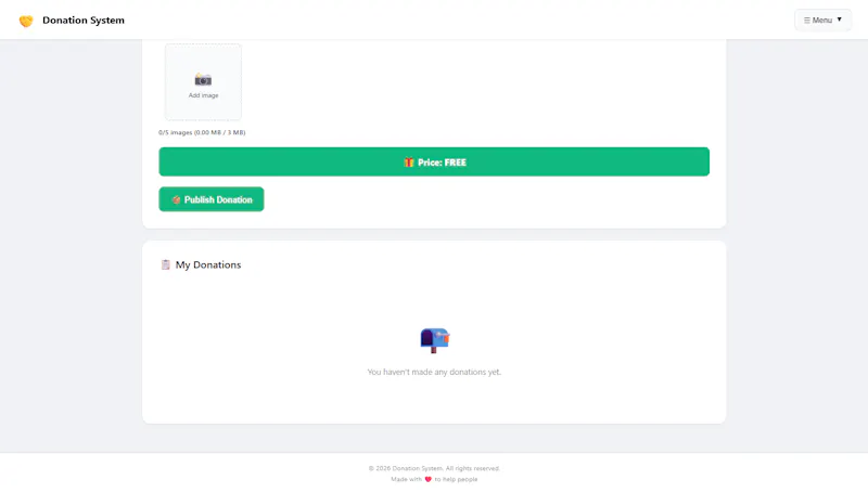 Donation System screenshot 3