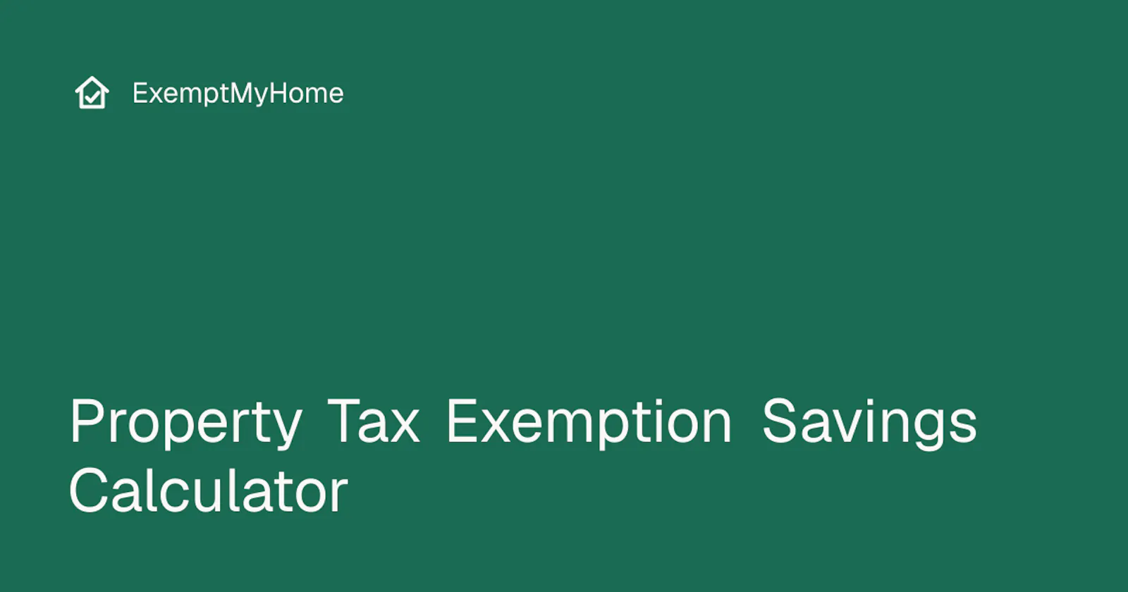 ExemptMyHome screenshot 1
