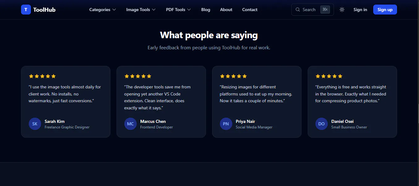 ToolHub-Free Online Tools for PDFs&More gallery image