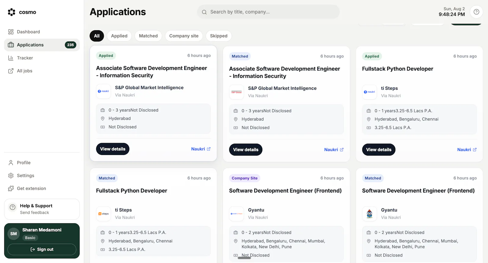 Cosmo Job Assistant screenshot 3