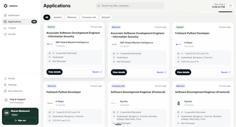 Cosmo Job Assistant screenshot 3