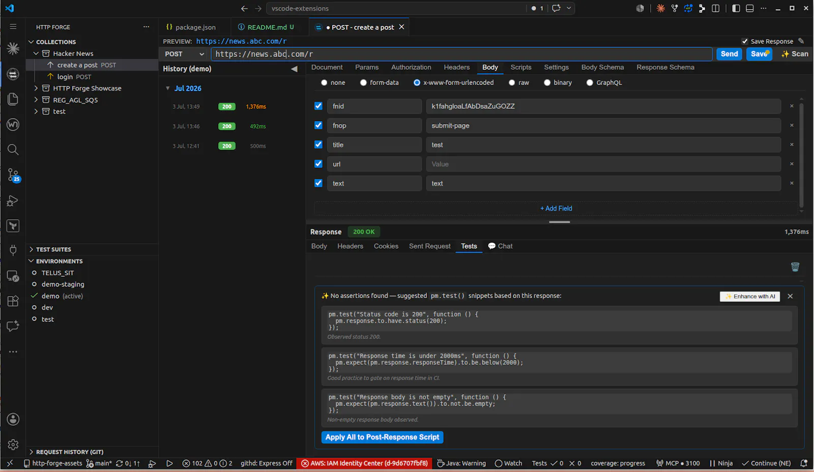 HTTP Forge screenshot 3