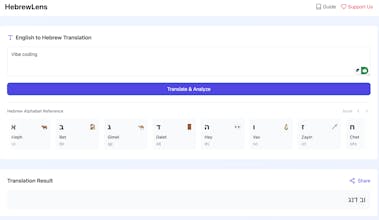 HebrewLens gallery image