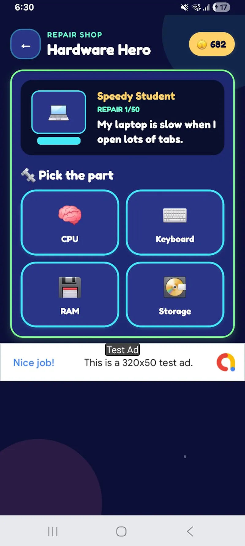 CyberSpark Quest screenshot 4