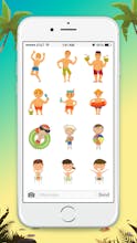 Animated Surfing Boys - iMessage gallery image