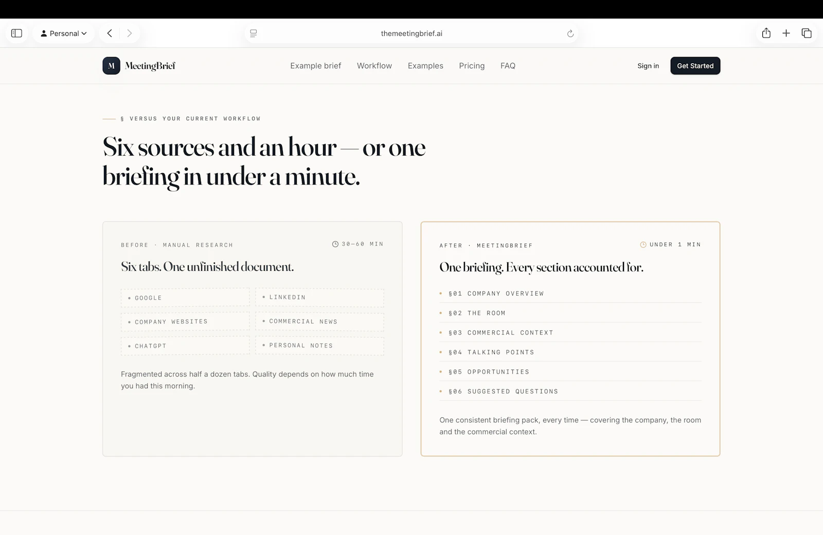 MeetingBrief - Smarter meeting prep screenshot 2