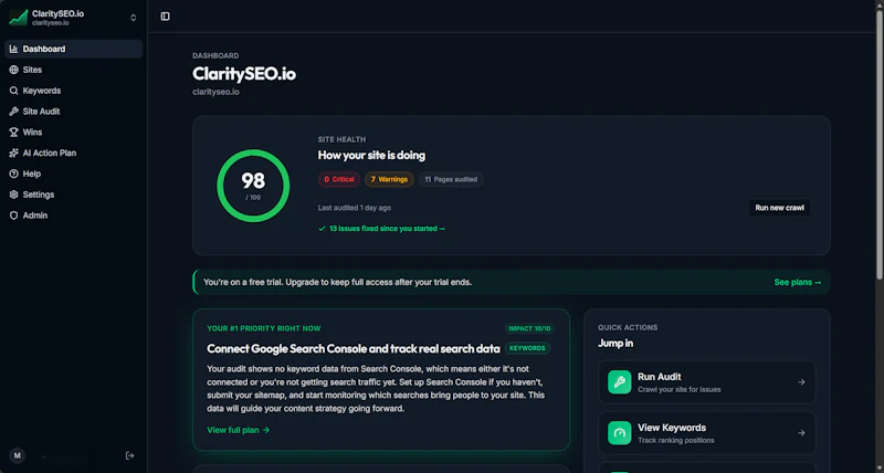 ClaritySEO screenshot 4
