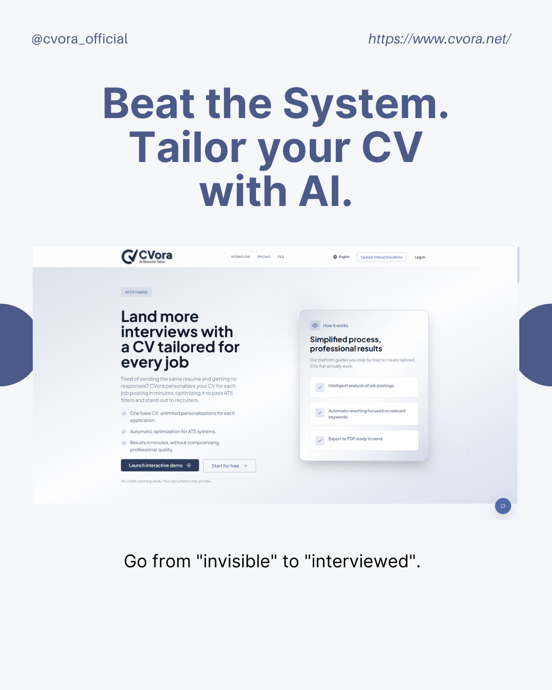 CVora - AI Resume Tailor gallery image