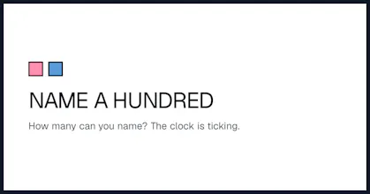 Name a Hundred gallery image