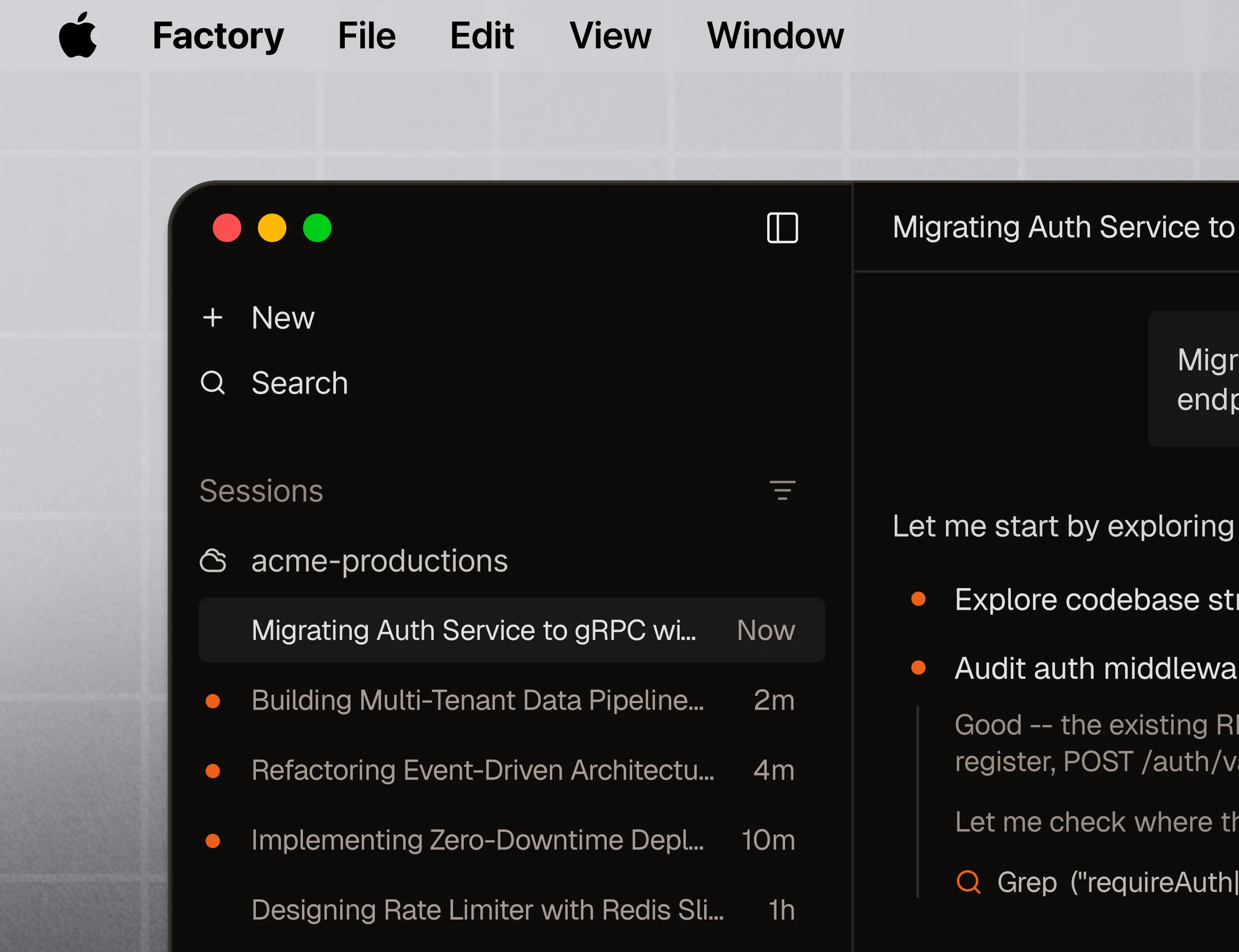 The Factory Desktop App screenshot 2