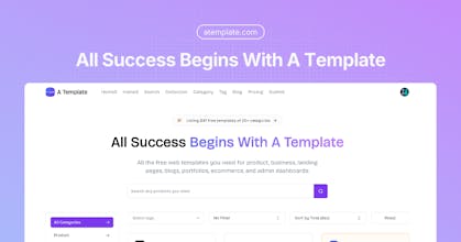A Template gallery image