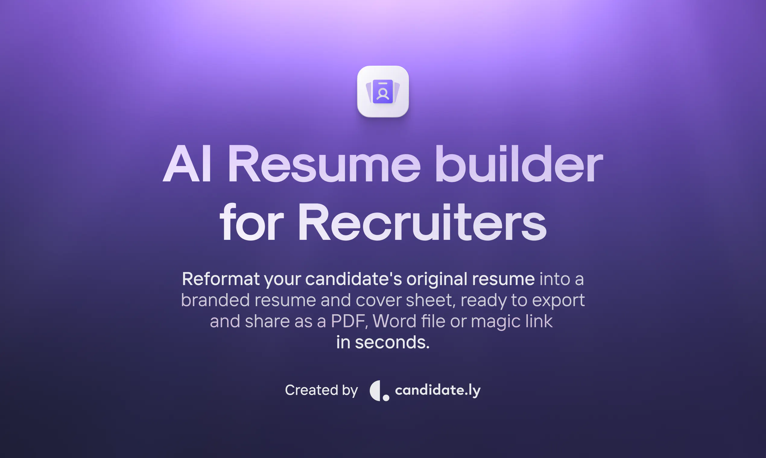 AI Resume Builder for Recruiters  gallery image