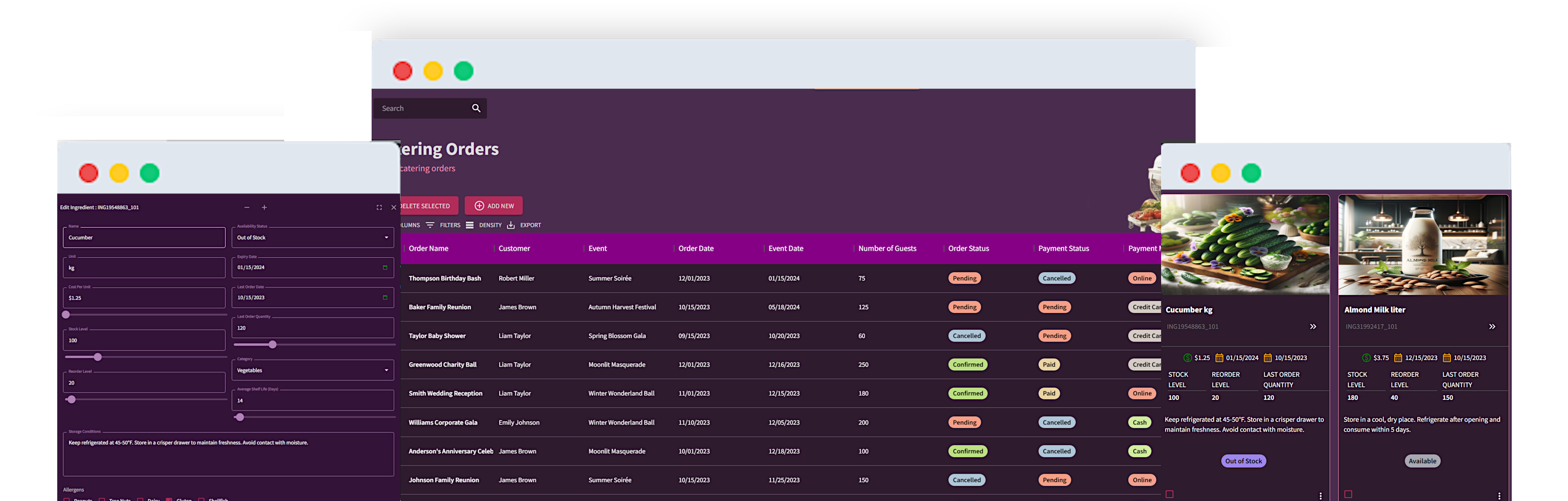 Caterngly® - Main screenshot showing features and interface