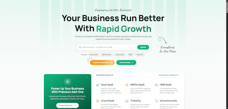 ERPGo SaaS screenshot 2