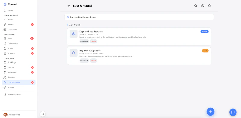 Comuvi — Community living, organized  screenshot 5