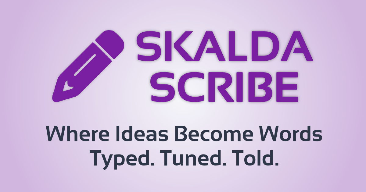 SCRIBE - Main product screenshot demonstrating key features and user interface