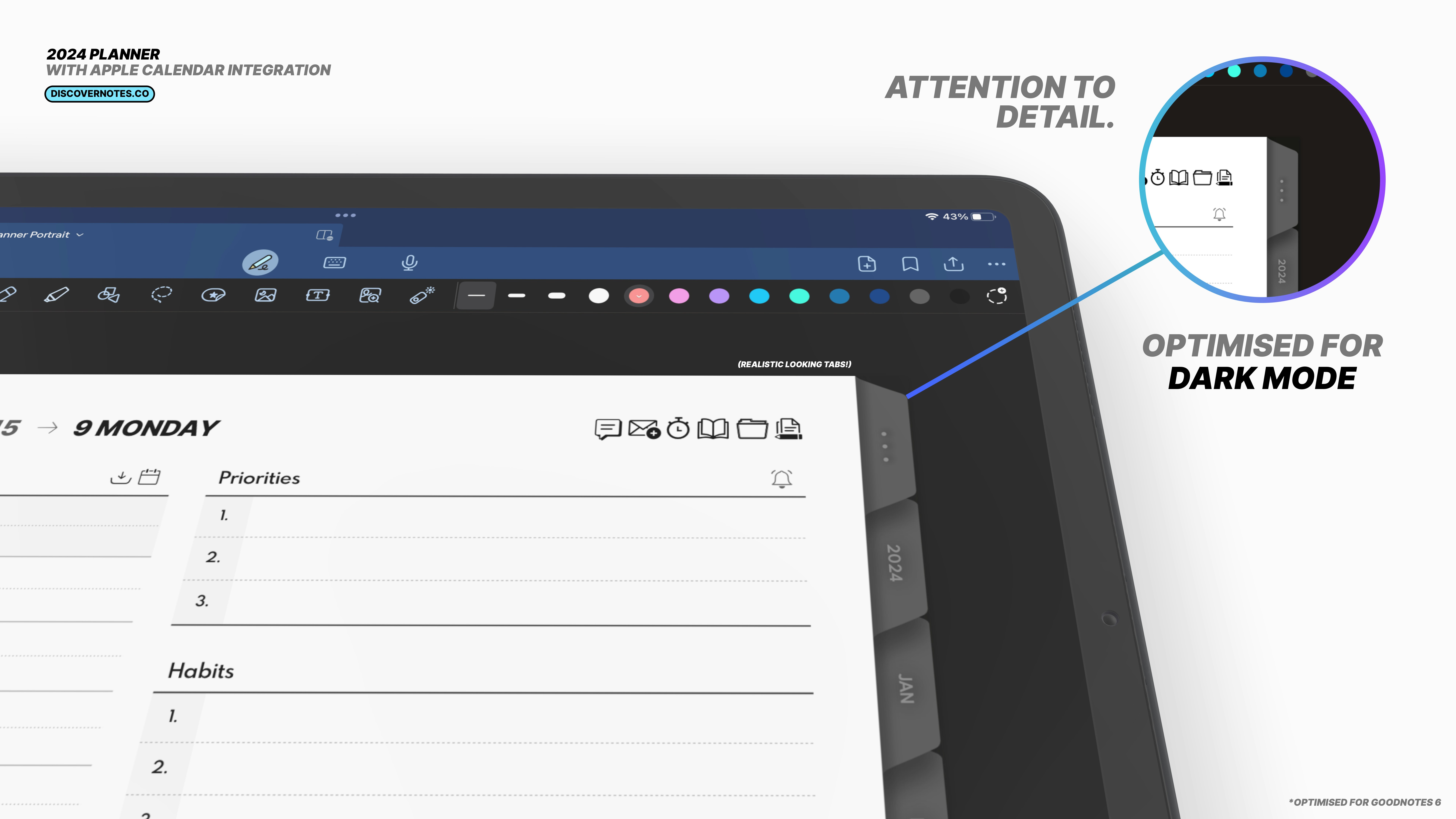 2024 Digitaler Planer mit Integration - Die meisten fortgeschrittenen PDF aller Zeiten - Erstellen/Synchronisationsereignisse, Chatgpt & More Medien 8