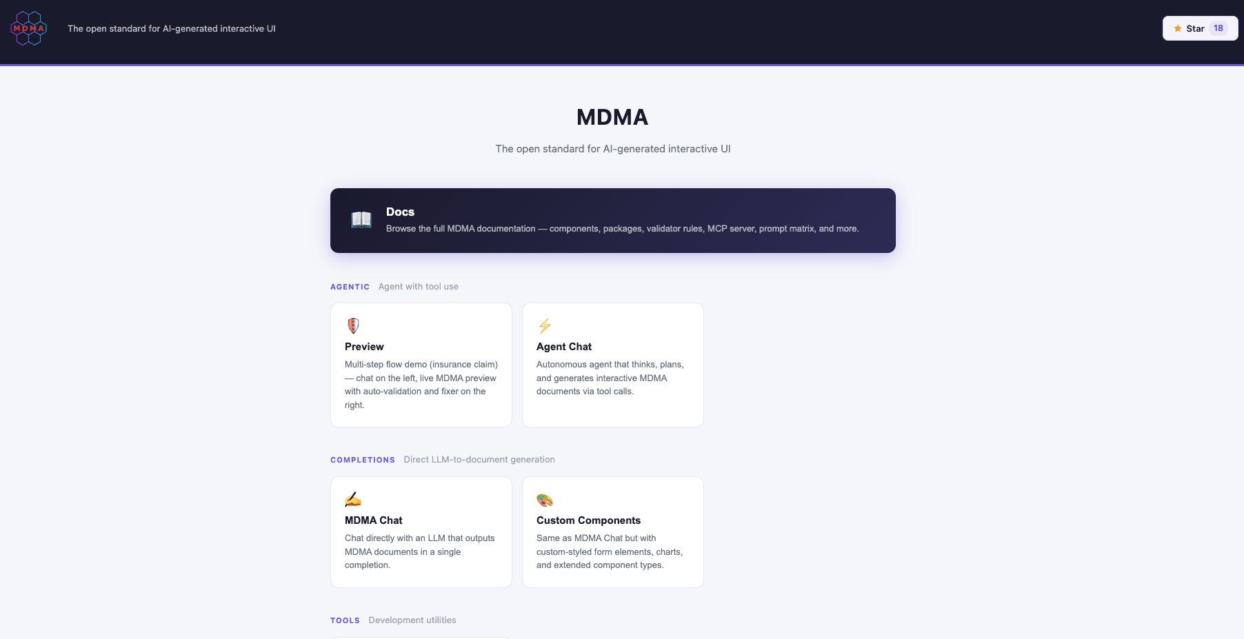 MDMA - GenUI for apps gallery image