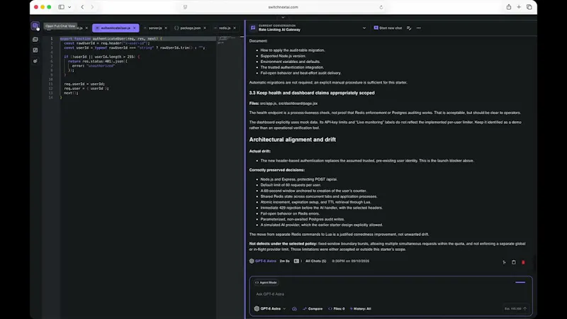 SwitchNext screenshot 1 (video preview)
